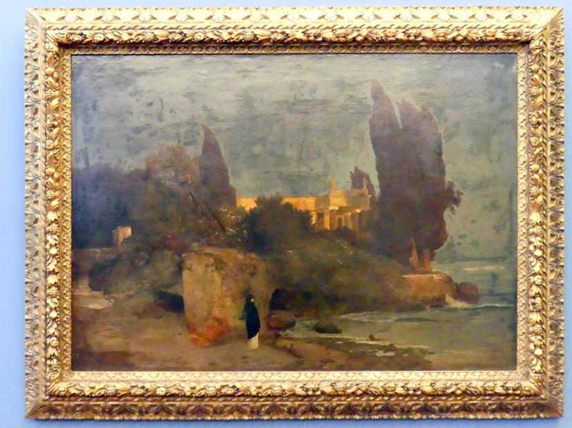 Arnold Böcklin (1851&ndash;1897), Villa am Meer I, München, Sammlung Schack, Obergeschoss Saal 17, 1864