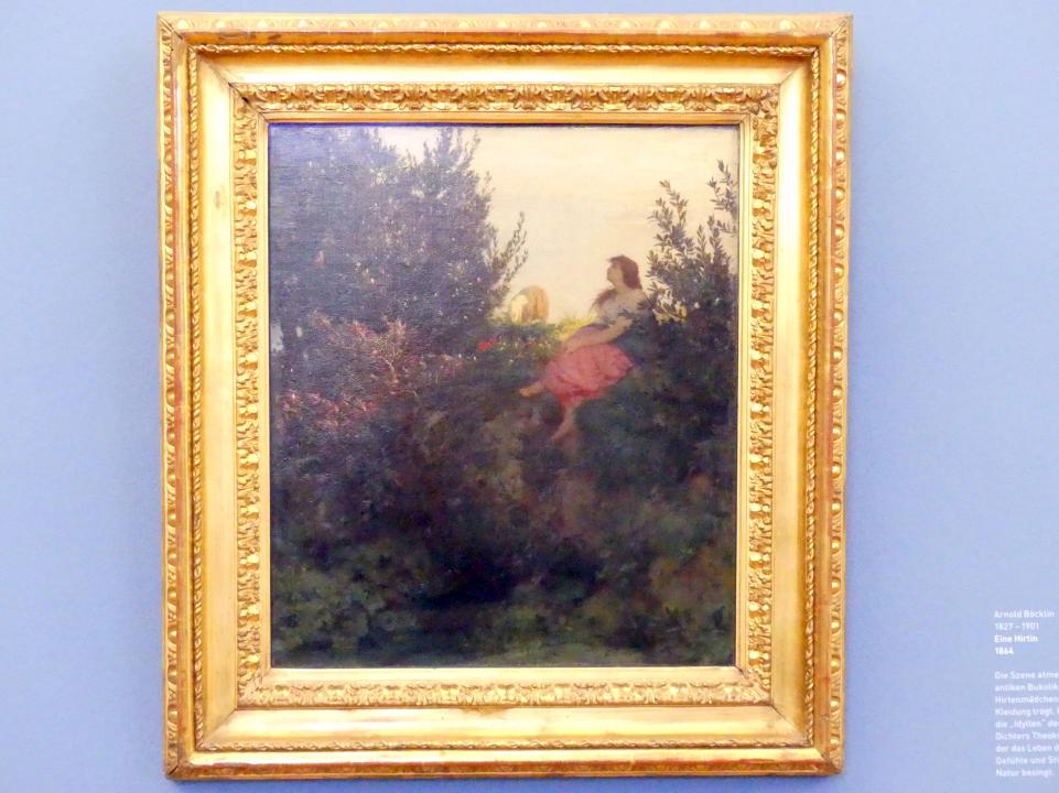Arnold Böcklin (1851–1897), Eine Hirtin, München, Sammlung Schack, Obergeschoss Saal 17, 1864