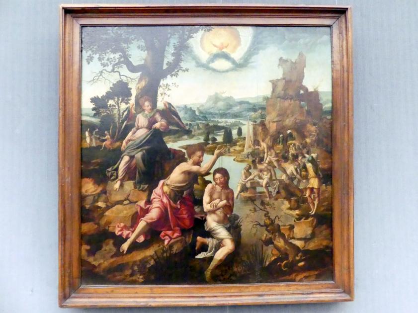 Jan van Scorel (Nachfolger) (1540), Die Taufe Christi, Berlin, Gemäldegalerie ("Berliner Wunder"), Kabinett 7, um 1540