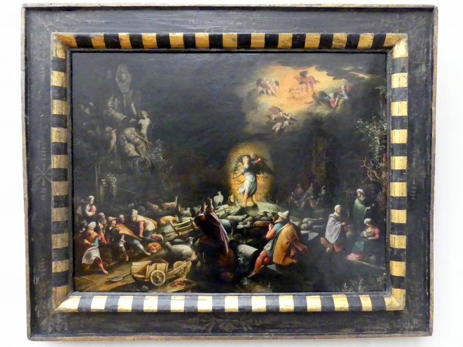 Willem van Nieulandt II (1607–1617), Die Verkündigung an die Hirten, Berlin, Gemäldegalerie ("Berliner Wunder"), Kabinett 11, 1607