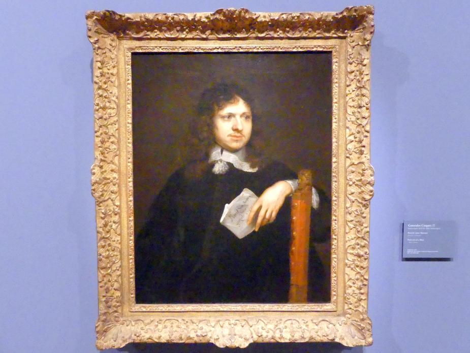 Gonzales Coques (1644&ndash;1660), Portrait eines Mannes, Berlin, Gemäldegalerie ("Berliner Wunder"), Wandelhalle, um 1655
