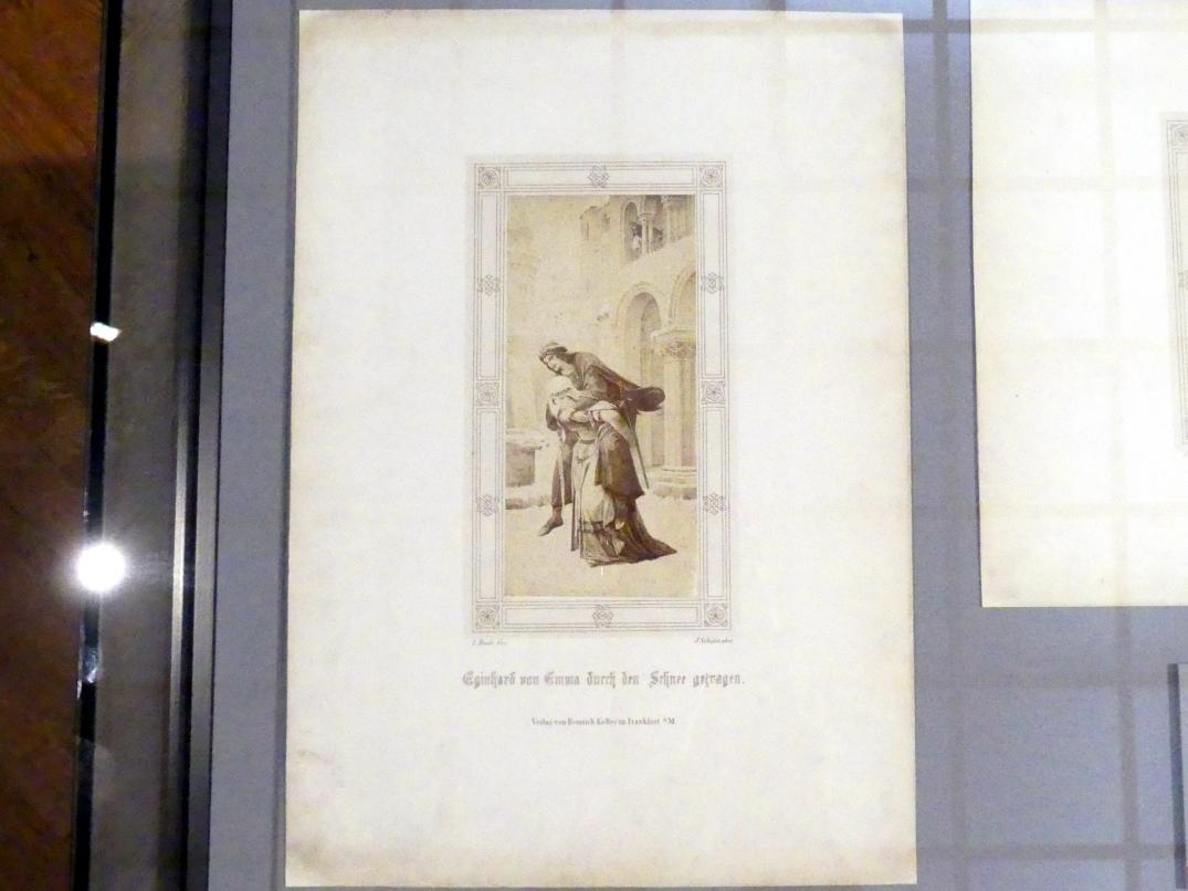 Leopold Bode (1864&ndash;1902), Bilder aus dem Sagenkreis Karls des Großen, München, Sammlung Schack, Ausstellung "Erzählen in Bildern" vom 22.11.2018-10.03.2019, Saal 20, um 1874