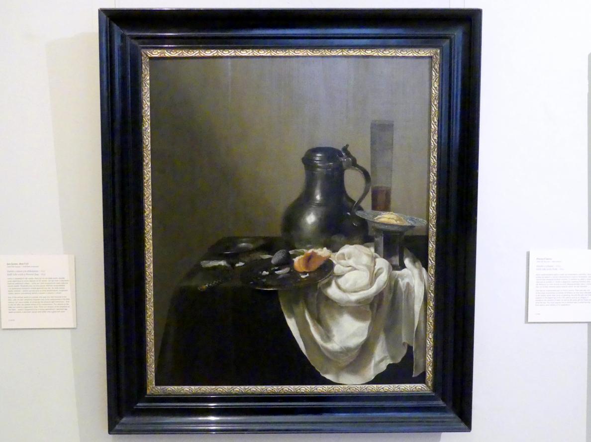 Jan Jansz. den Uyl (1632&ndash;1635), Stillleben mit Zinnkrug, Prag, Nationalgalerie im Palais Sternberg, 2. Obergeschoss, Saal 5, 1632