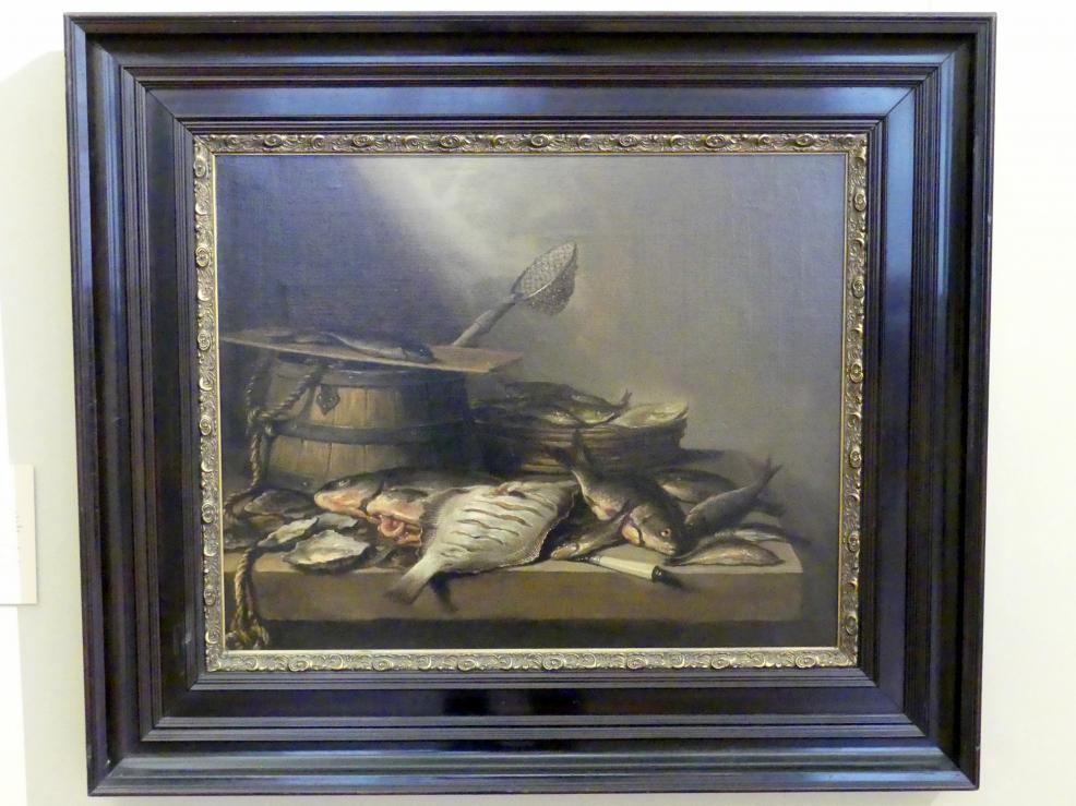 Pieter Claesz (1623&ndash;1660), Stillleben mit Fisch, Prag, Nationalgalerie im Palais Sternberg, 2. Obergeschoss, Saal 5, 1660