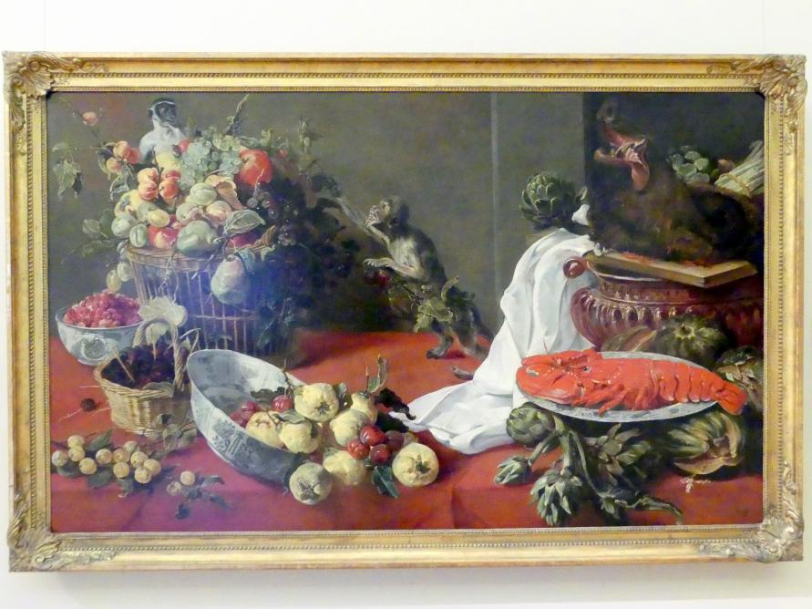 Frans Snyders (1610–1650), Stillleben mit Affen, Prag, Nationalgalerie im Palais Sternberg, 2. Obergeschoss, Saal 12, um 1630–1640