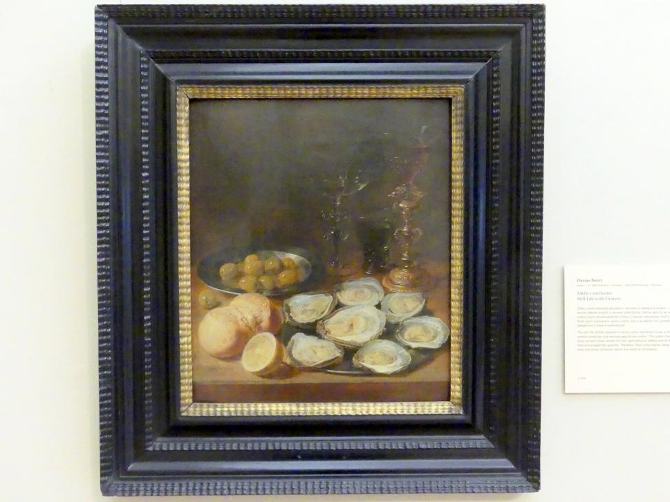 Osias Beert (1608–1615), Stillleben mit Austern, Prag, Nationalgalerie im Palais Sternberg, 2. Obergeschoss, Saal 12, Undatiert