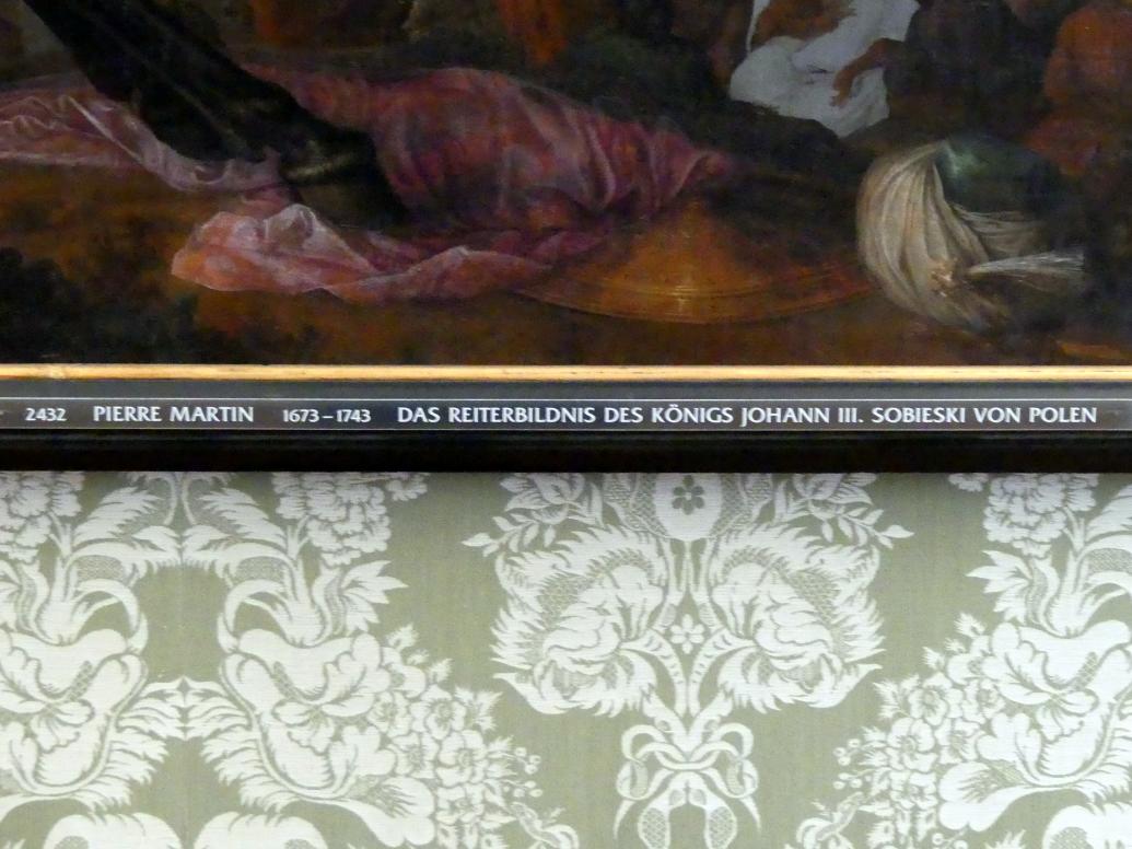 Pierre-Denis Martin (1673&ndash;1686), Das Reiterbildnis des Königs Johann III. Sobieski von Polen, Schleißheim, Staatsgalerie im Neuen Schloss, Schlafzimmer im südlichen Erdgeschoss-Appartement, Undatiert, Bild 2/2