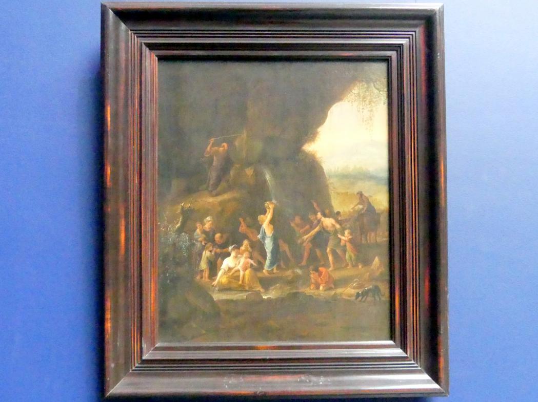 Jan Havickszoon Steen (1650–1678), Moses schlägt Wasser aus dem Fels, Frankfurt am Main, Städel Museum, 2. Obergeschoss, Saal 6, um 1648–1653