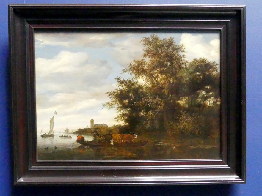 Salomon van Ruysdael (1631&ndash;1665), Flusslandschaft mit einer Fähre, Frankfurt am Main, Städel Museum, 2. Obergeschoss, Saal 7, 1664