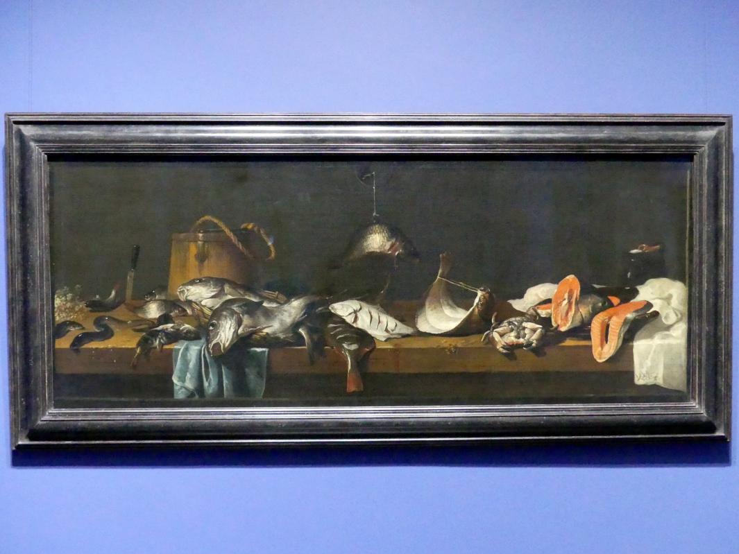 Jacob Foppens van Es (1625&ndash;1637), Stillleben mit Fischen auf einer Verkaufsbank, Frankfurt am Main, Städel Museum, 2. Obergeschoss, Saal 8, um 1635&ndash;1640