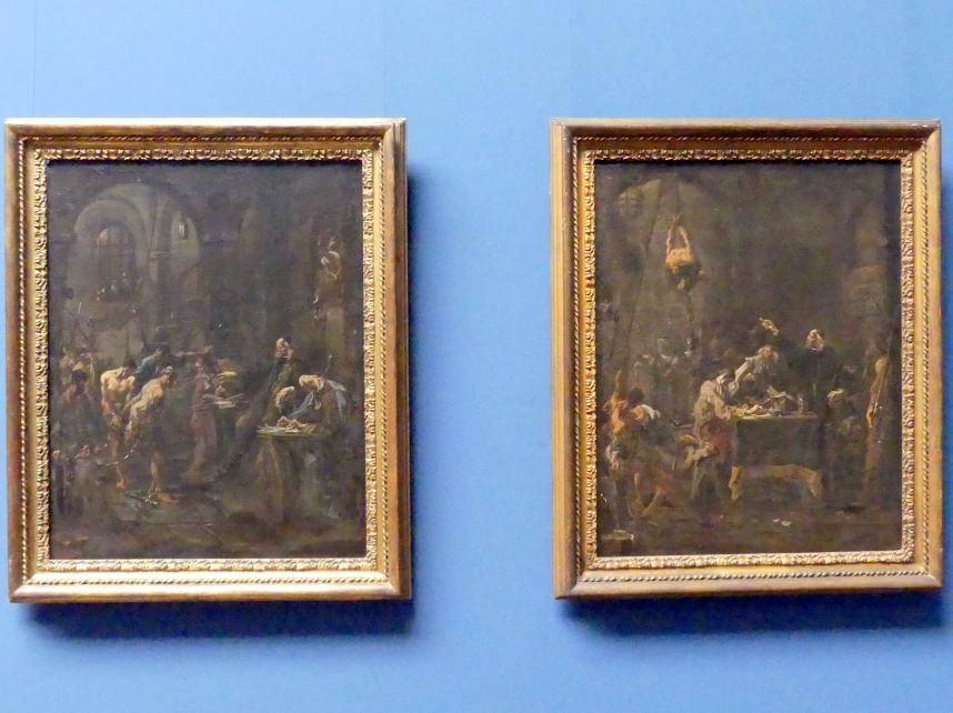 Alessandro Magnasco (1690&ndash;1737), Peinliches Verhöhr / Folterszene, Frankfurt am Main, Städel Museum, 2. Obergeschoss, Saal 14, um 1727&ndash;1730