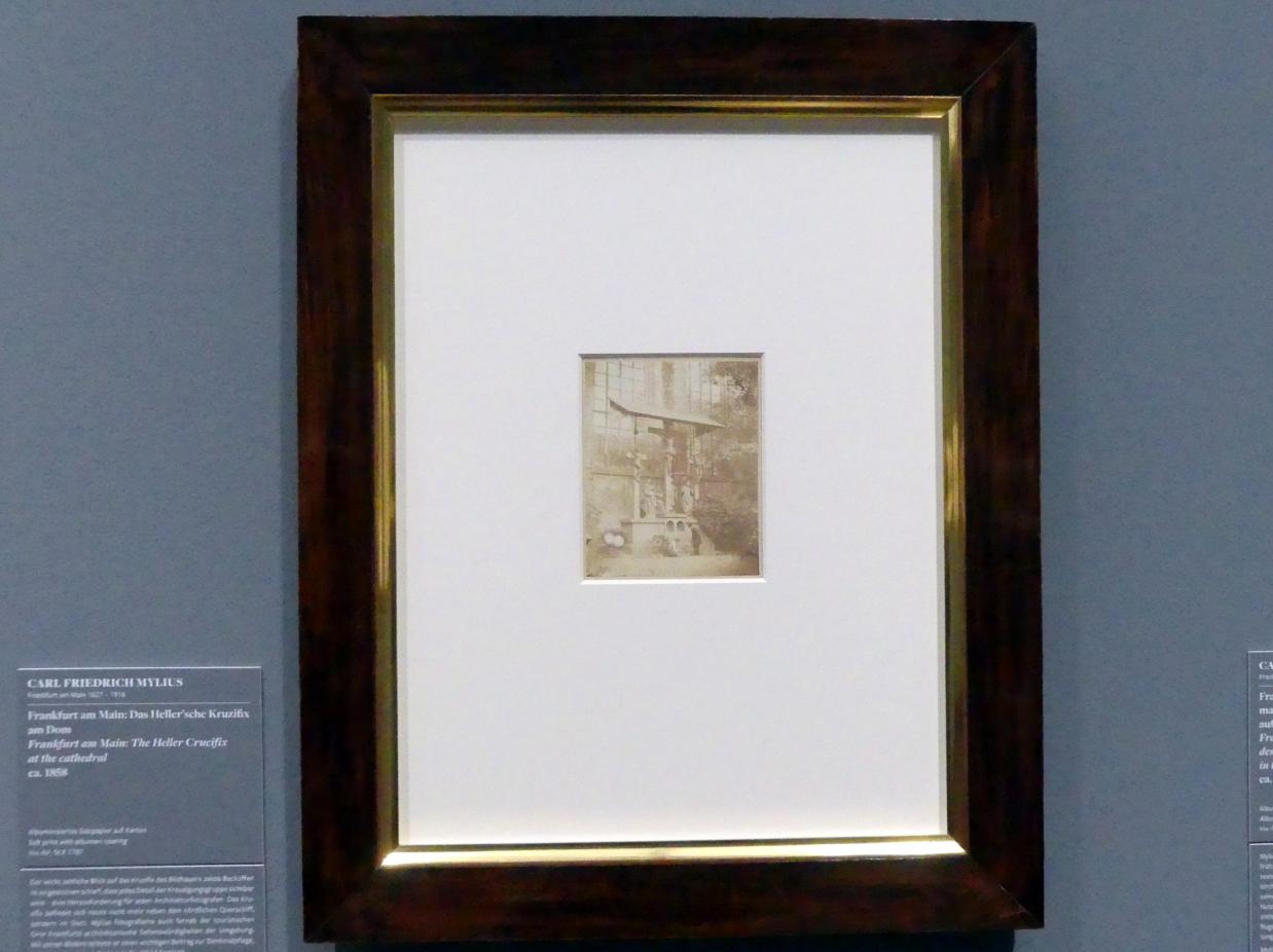 Carl Friedrich Mylius (1855&ndash;1870), Frankfurt am Main: Das Heller'sche Kruzifix am Dom, Frankfurt am Main, Städel Museum, 1. Obergeschoss, Saal 3, um 1858