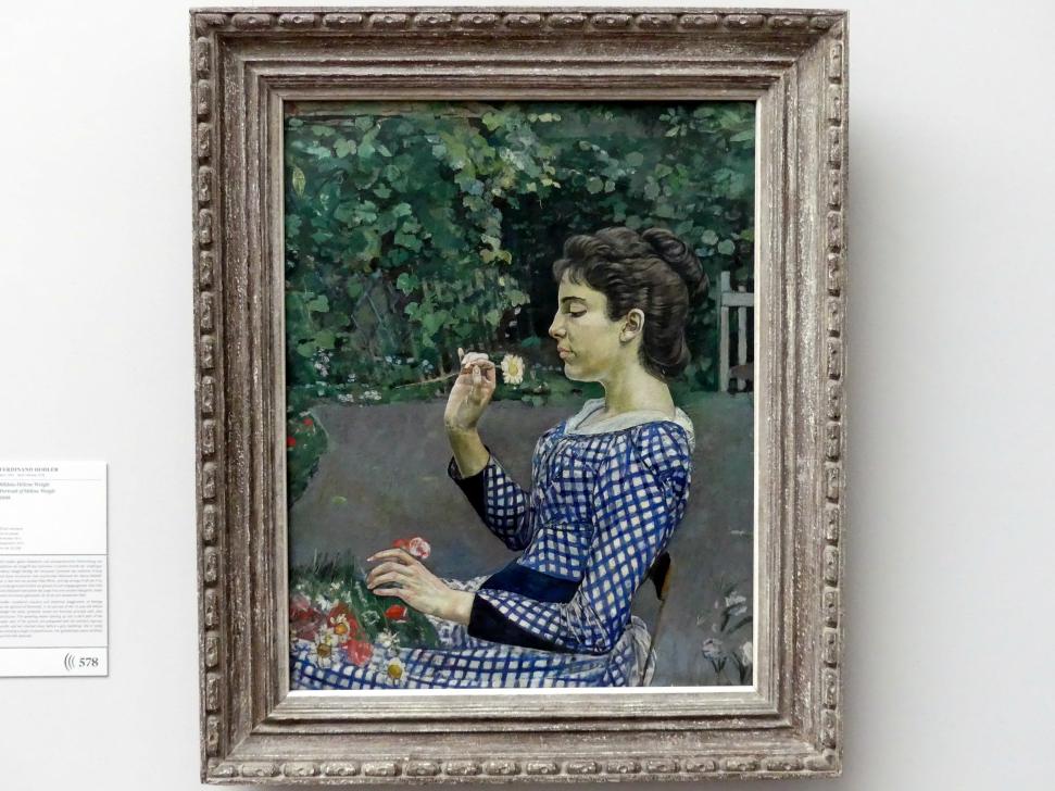 Ferdinand Hodler (1882&ndash;1915), Bildnis Hélène Weiglé, Frankfurt am Main, Städel Museum, 1. Obergeschoss, Saal 6, 1888