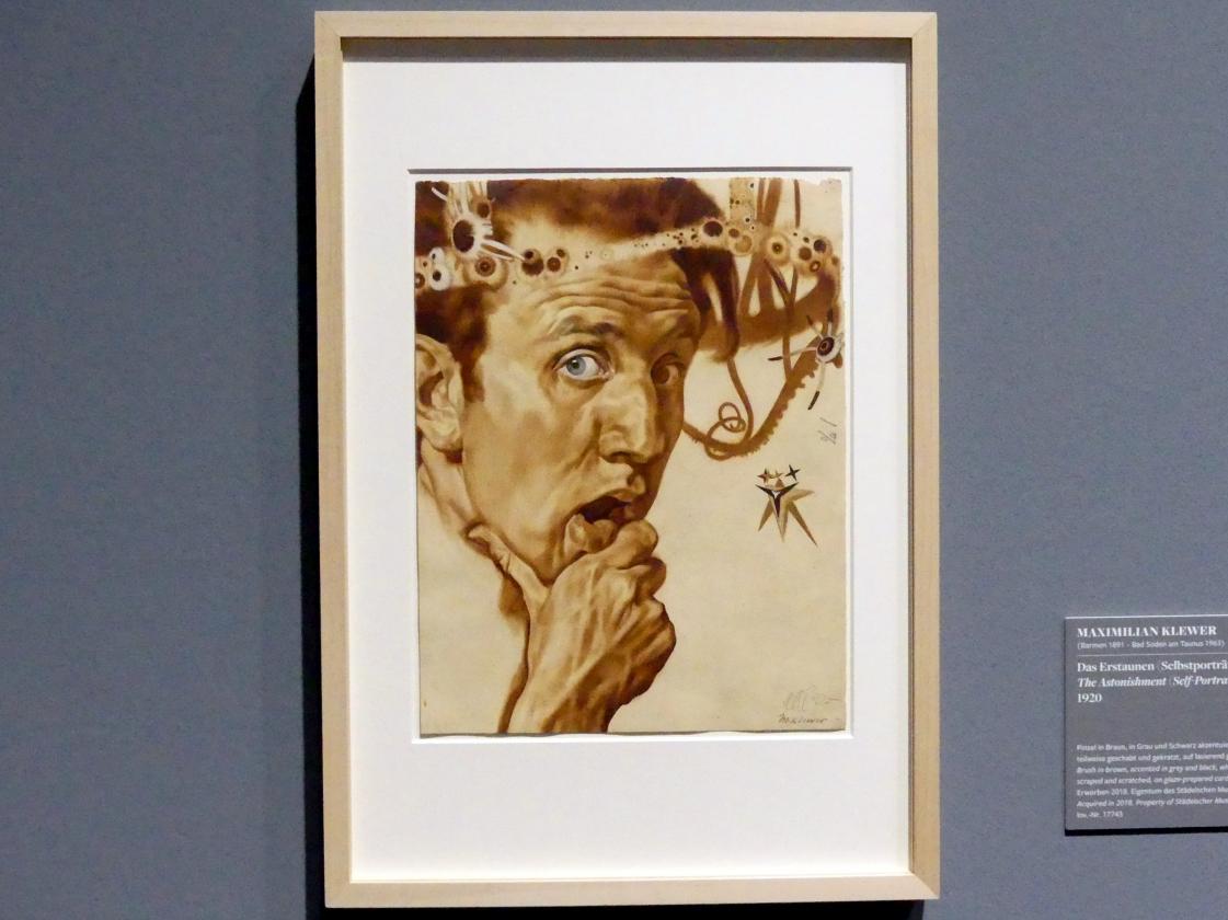 Maximilian Klewer (1907&ndash;1936), Das Erstaunen (Selbstportrait), Frankfurt am Main, Städel Museum, 1. Obergeschoss, Saal 7, 1920