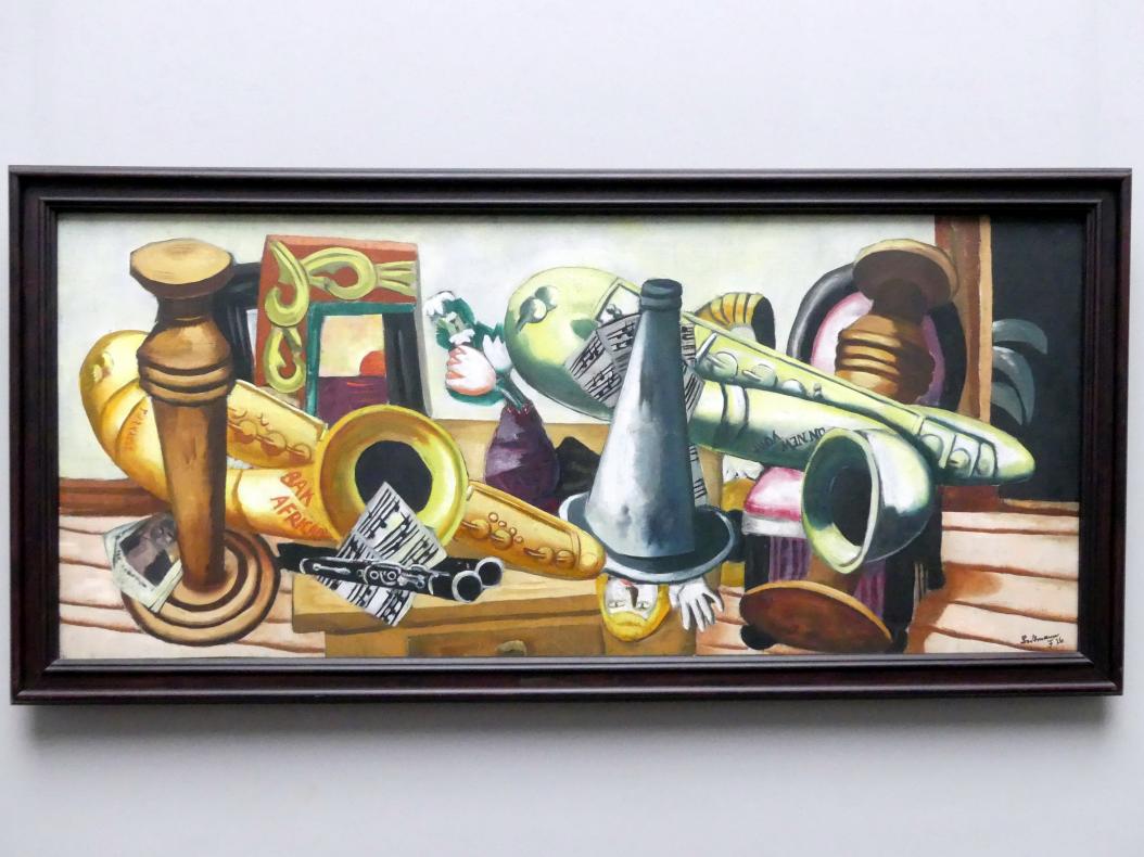 Max Beckmann (1905&ndash;1950), Stillleben mit Saxophonen, Frankfurt am Main, Städel Museum, 1. Obergeschoss, Saal 9, 1926