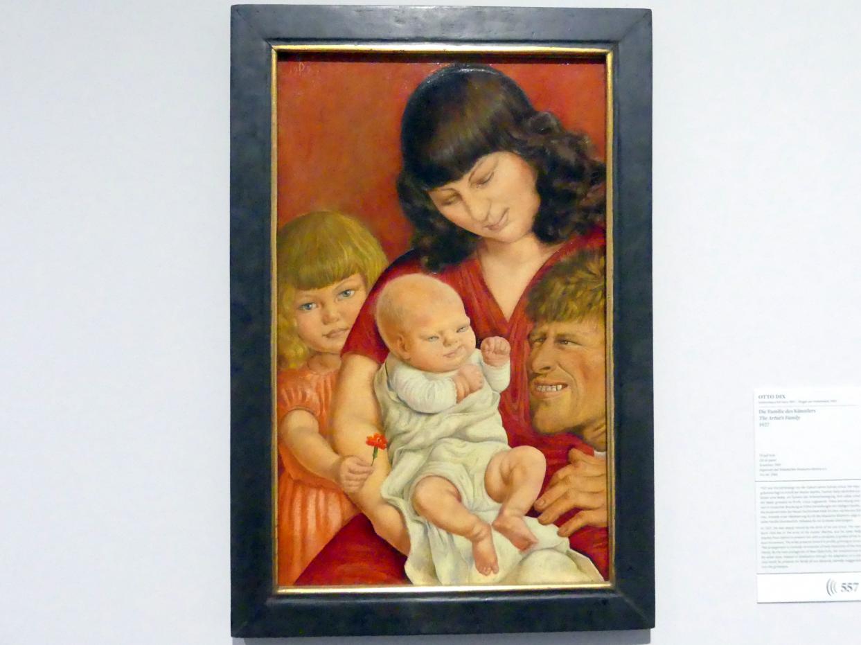 Otto Dix (1913&ndash;1949), Die Familie des Künstlers, Frankfurt am Main, Städel Museum, 1. Obergeschoss, Saal 13, 1927
