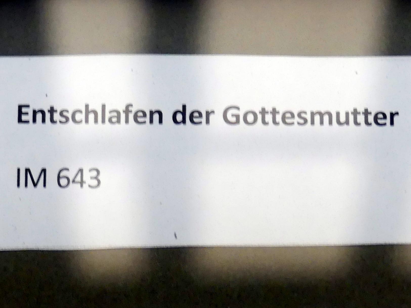 Entschlafen der Gottesmutter, Frankfurt am Main, Ikonen-Museum, Erdgeschoss, Undatiert, Bild 2/3
