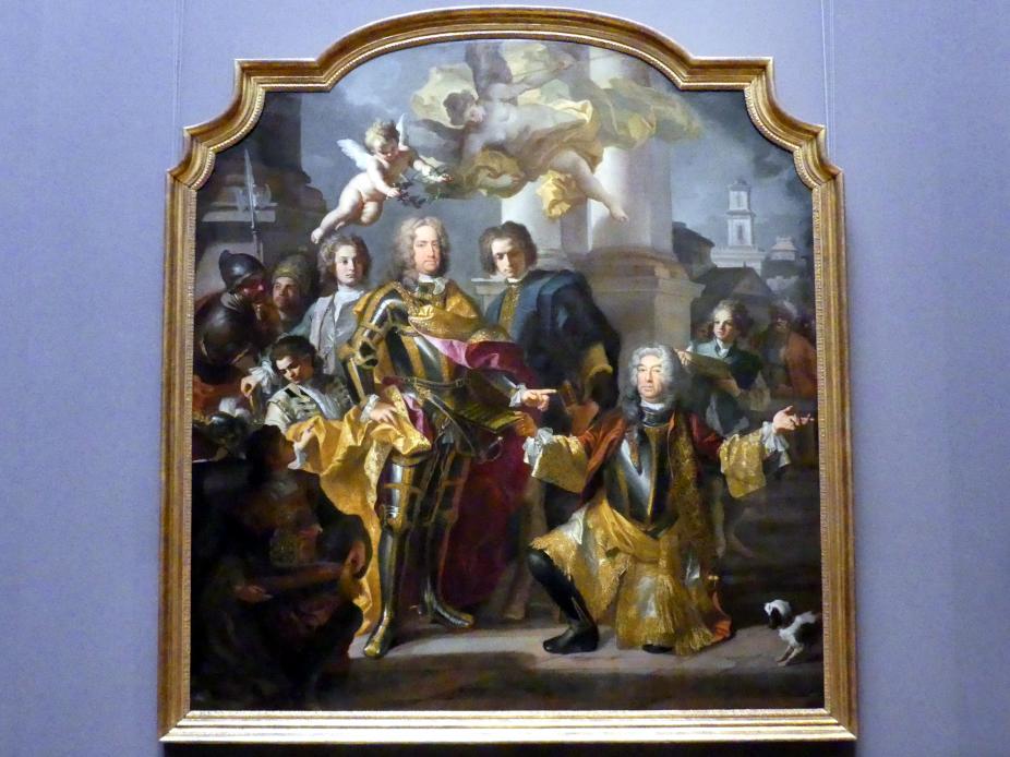 Francesco Solimena (1680–1731), Karl VI. und Gundacker Graf Althann, Wien, Kunsthistorisches Museum, Saal VII, 1728