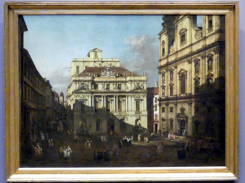 Bernardo Bellotto (Canaletto) (1738–1779), Der Universitätsplatz in Wien, Wien, Kunsthistorisches Museum, Saal VII, 1758–1761