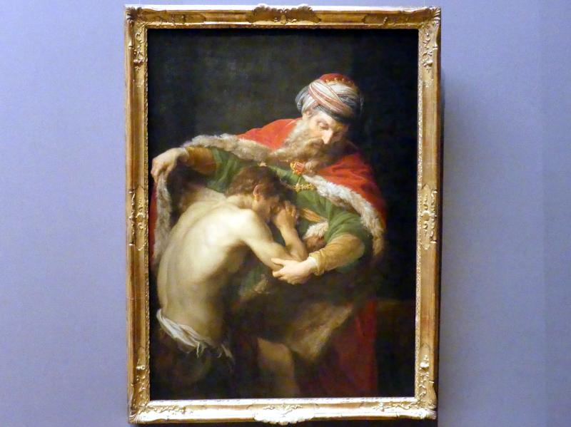 Pompeo Girolamo Batoni (1732–1785), Heimkehr des verlorenen Sohnes, Wien, Kunsthistorisches Museum, Saal VII, 1773