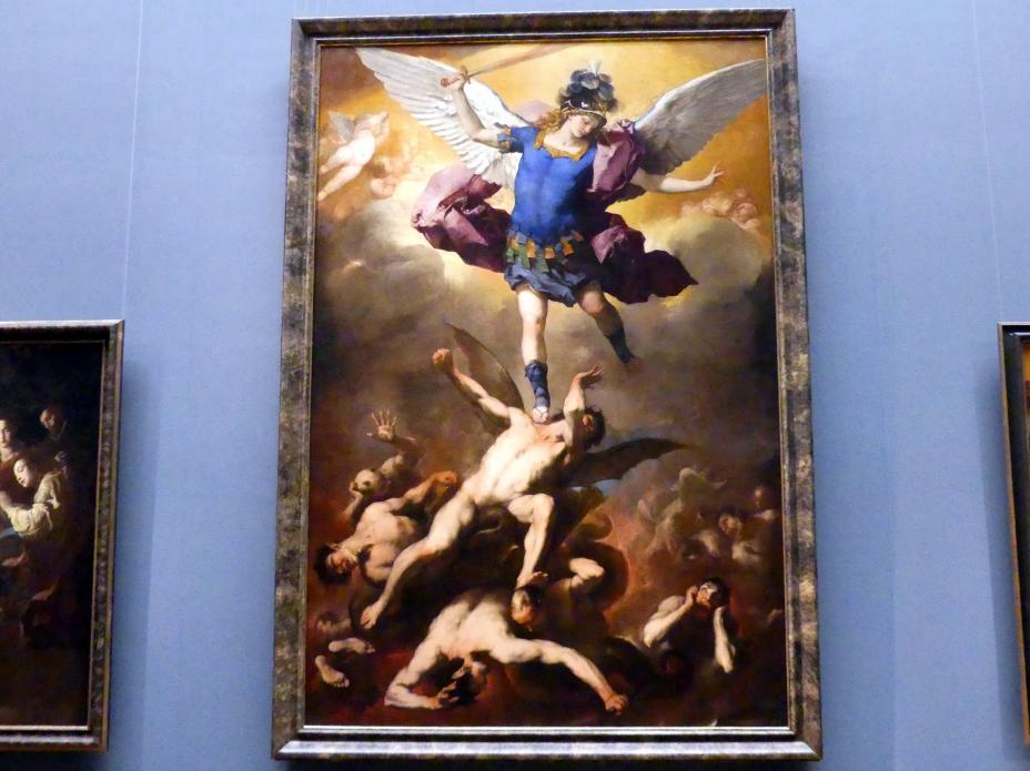 Luca Giordano (1651–1696), Der Erzengel Michael stürzt die abtrünnigen Engel, Wien, Kunsthistorisches Museum, Saal VI, um 1664