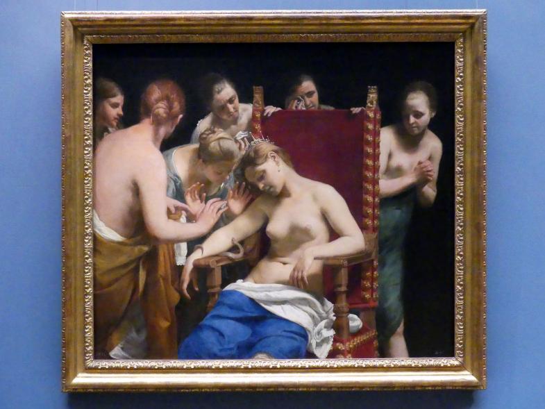 Guido Cagnacci (1642–1660), Selbstmord der Kleopatra, Wien, Kunsthistorisches Museum, Saal VI, nach 1659
