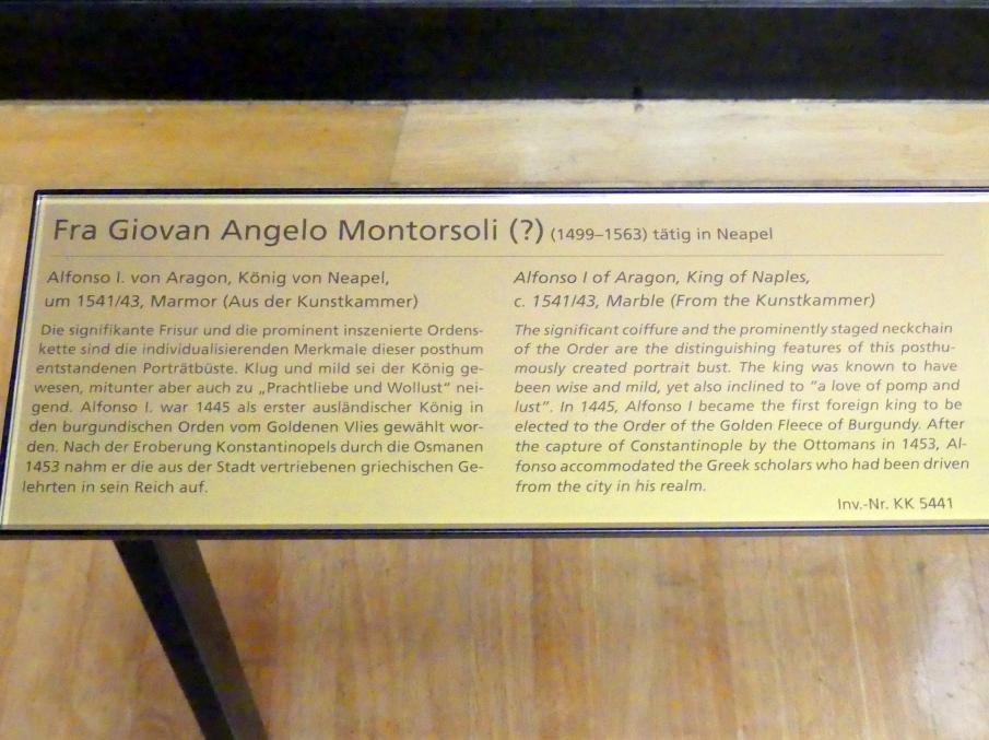 Giovanni Angelo Montorsoli (1542), Alfonso V. von Aragon, als Alfons I. König von Neapel, Wien, Kunsthistorisches Museum, Saal III, um 1541&ndash;1543, Bild 5/5
