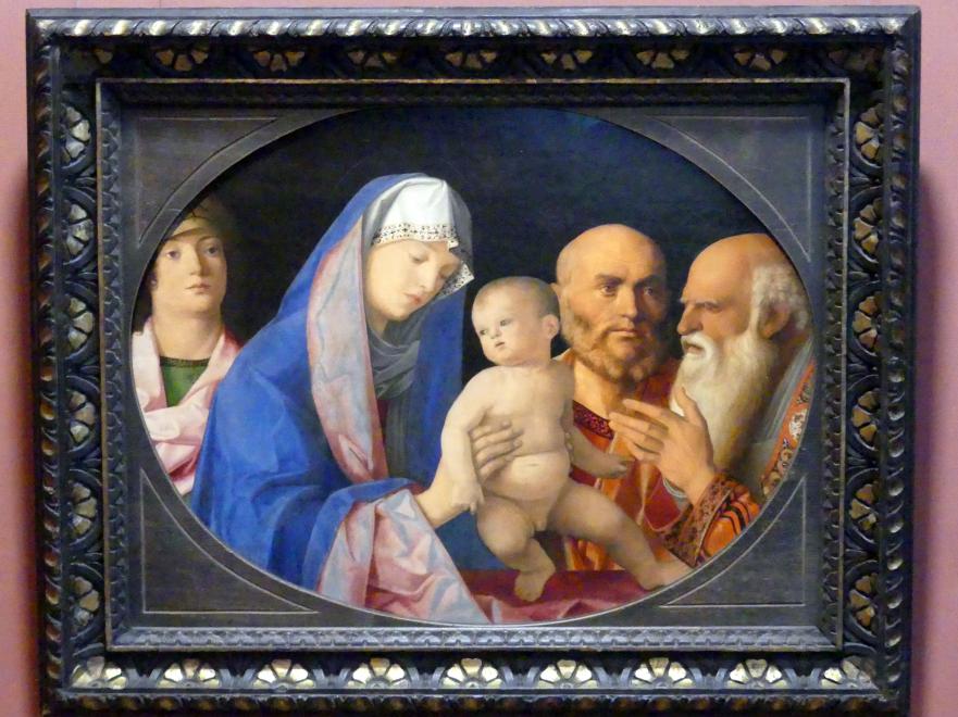 Giovanni Bellini (1452–1515), Darbringung Christi im Tempel, Wien, Kunsthistorisches Museum, Kabinett 5, um 1490–1500
