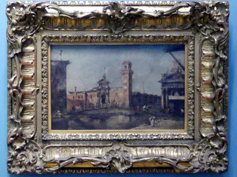 Francesco Guardi (1755–1790), Tor zum Arsenal in Venedig, Wien, Kunsthistorisches Museum, Kabinett 13, nach 1776