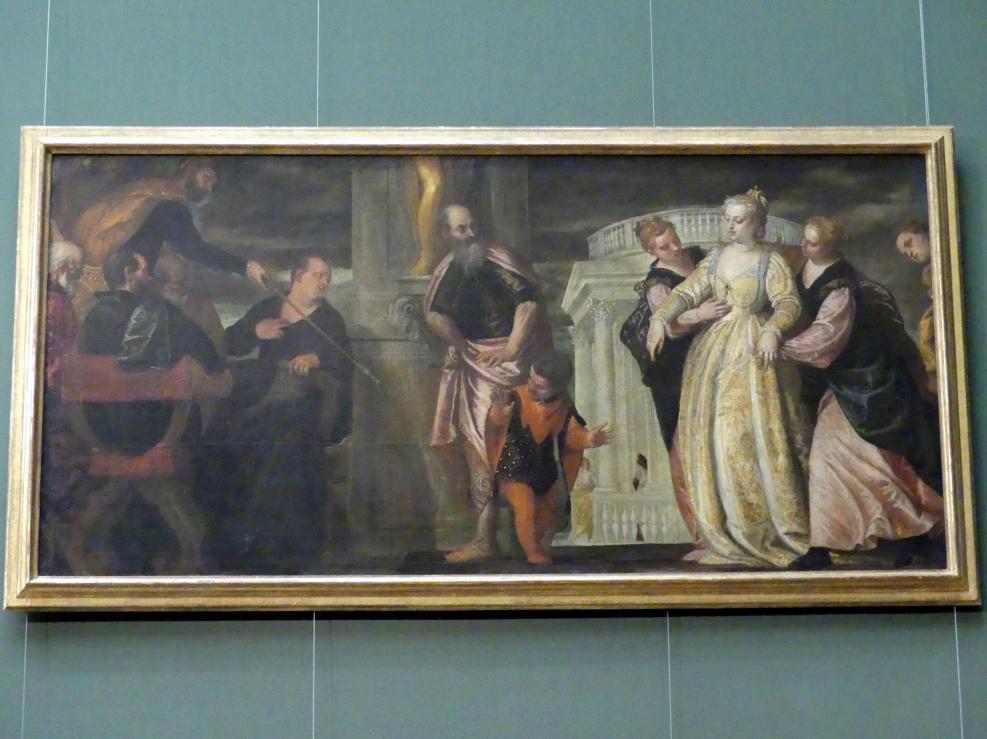 Paolo Caliari (Veronese) (1547–1587), Esther vor Ahasver, Wien, Kunsthistorisches Museum, Saal XV, um 1585