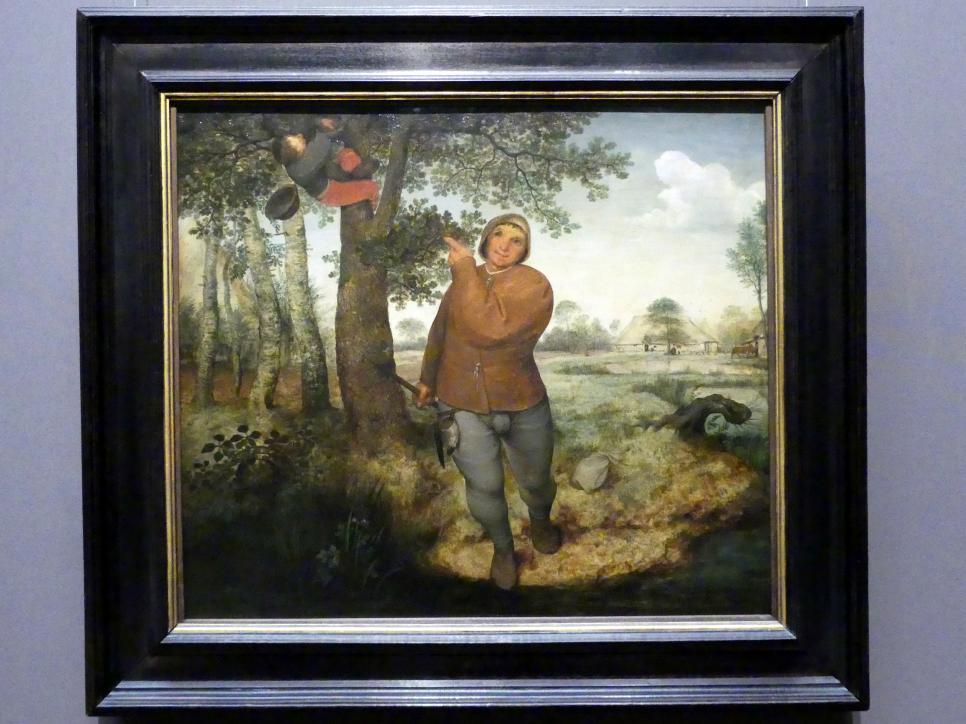 Pieter Brueghel der Ältere (Bauernbrueghel) (1559–1568), Bauer und Vogeldieb, Wien, Kunsthistorisches Museum, Saal X, 1568