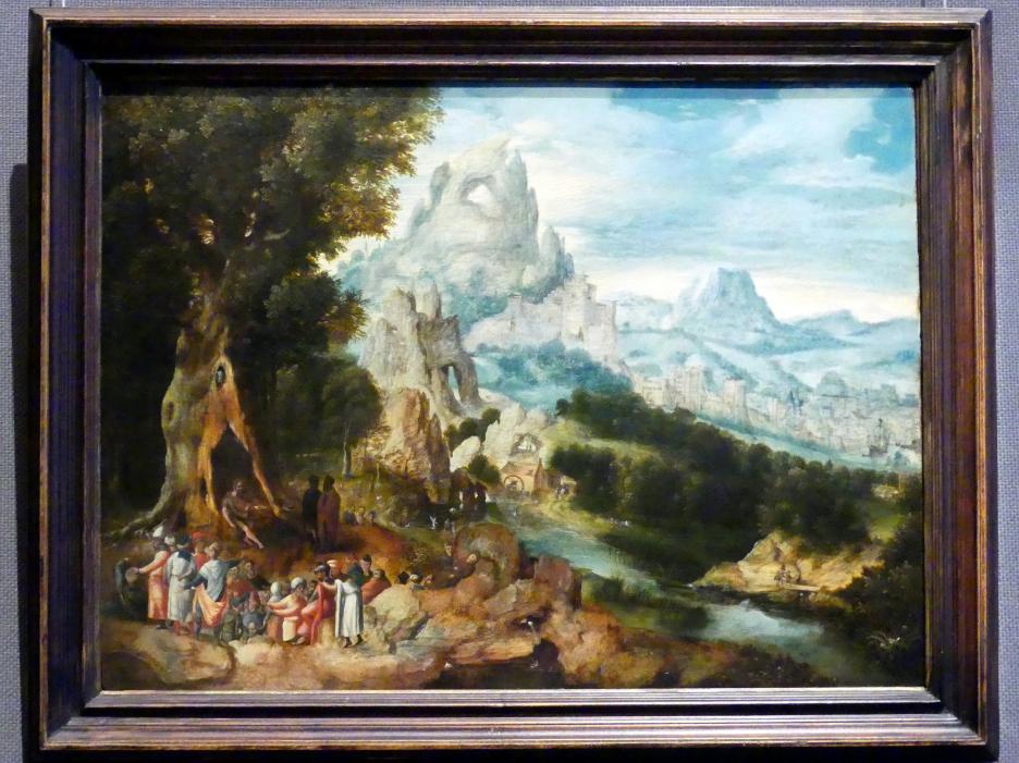 Herri met de Bles (1535–1550), Landschaft mit der Predigt Johannes des Täufers, Wien, Kunsthistorisches Museum, Kabinett 15, um 1535–1540