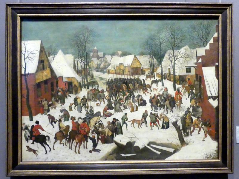 Pieter Brueghel der Jüngere (Höllenbrueghel) (1587–1634), Bethlehemitischer Kindermord, Wien, Kunsthistorisches Museum, Kabinett 15, Letztes Viertel 16. Jhd.