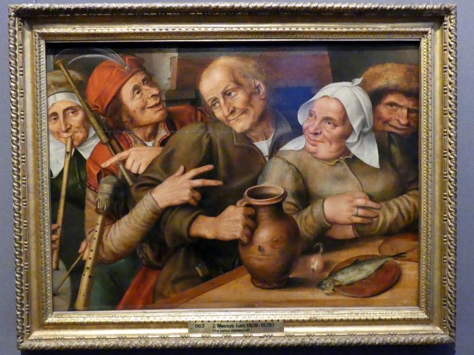 Jan Massys (1562–1565), Lustige Gesellschaft, Wien, Kunsthistorisches Museum, Kabinett 16, 1564