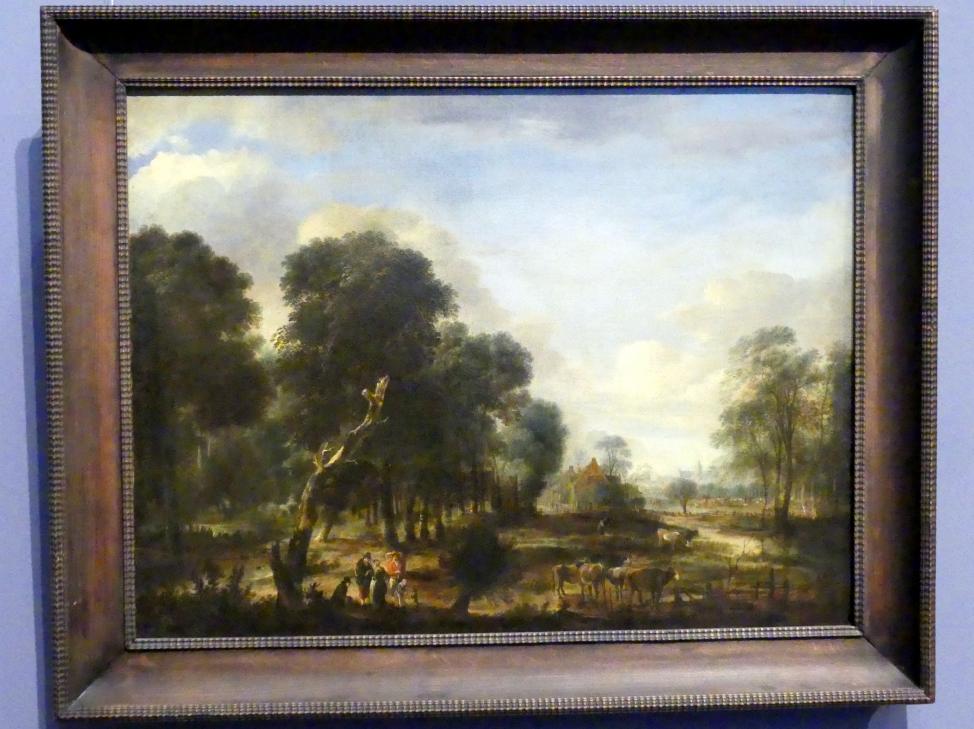 Aert van der Neer (1635&ndash;1667), Wasserreiche Waldgegend, Wien, Kunsthistorisches Museum, Kabinett 20, um 1645