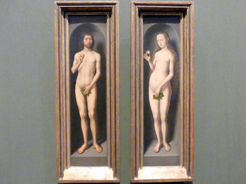 Hans Memling (1467–1491), Adam und Eva, Wien, Kunsthistorisches Museum, Kabinett 21, um 1485–1490