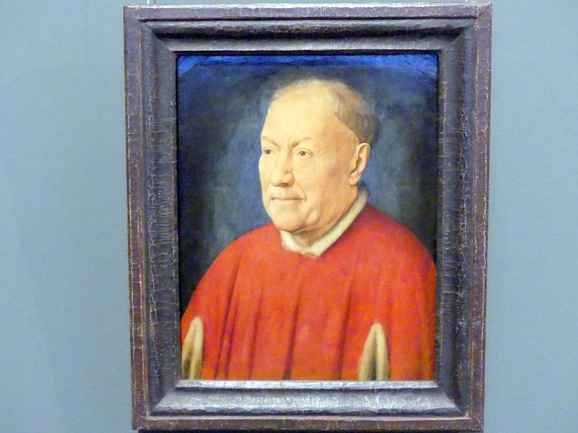 Jan van Eyck (1430–1441), Kardinal Niccolò Albergati (?), Wien, Kunsthistorisches Museum, Kabinett 22, um 1435