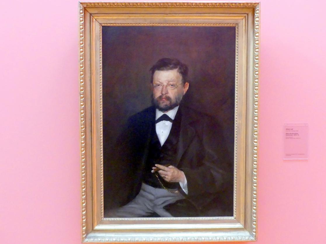 Wilhelm Leibl (1864–1898), Bildnis des Baumeisters Zimmermann, Schweinfurt, Museum Georg Schäfer, Saal 8, um 1870–1874