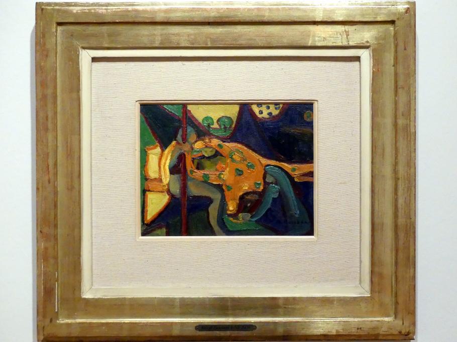Adolf Hölzel (1880&ndash;1933), Figurenszene (Biblische Szene), Schweinfurt, Museum Georg Schäfer, Ausstellung Adolf Hölzel vom 03.02.-01.05.2019, Saal 1, 1912