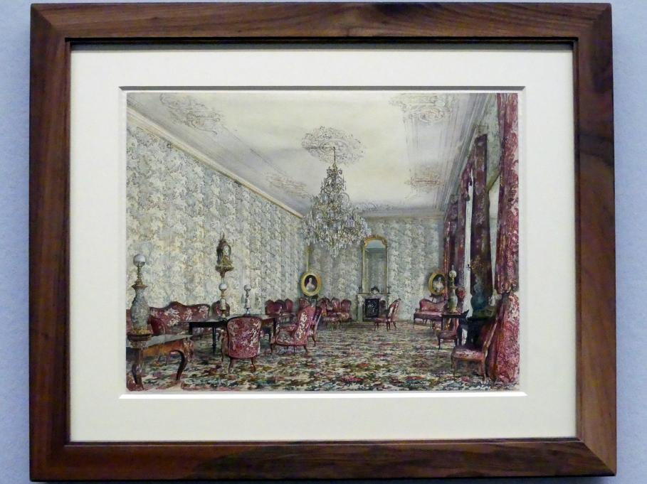 Rudolf von Alt (1827&ndash;1887), Der blaue Salon im Palais Kinsky, Wien, Albertina, Ausstellung "Rudolf von Alt und seine Zeit" vom 16.02.-10.06.2019, Fürstliche Pracht, 1865
