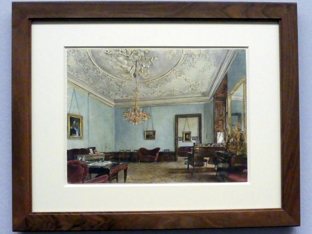 Rudolf von Alt (1827&ndash;1887), Ein Salon im ehemaligen Palais Pállfy, Wien, Albertina, Ausstellung "Rudolf von Alt und seine Zeit" vom 16.02.-10.06.2019, Fürstliche Pracht, 1865