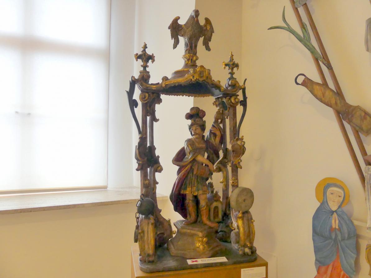 Altar mit hl. Florian, Linz, Oberösterreichisches Landesmuseum, Sammlung Edgar von Spiegl, 18. Jhd.