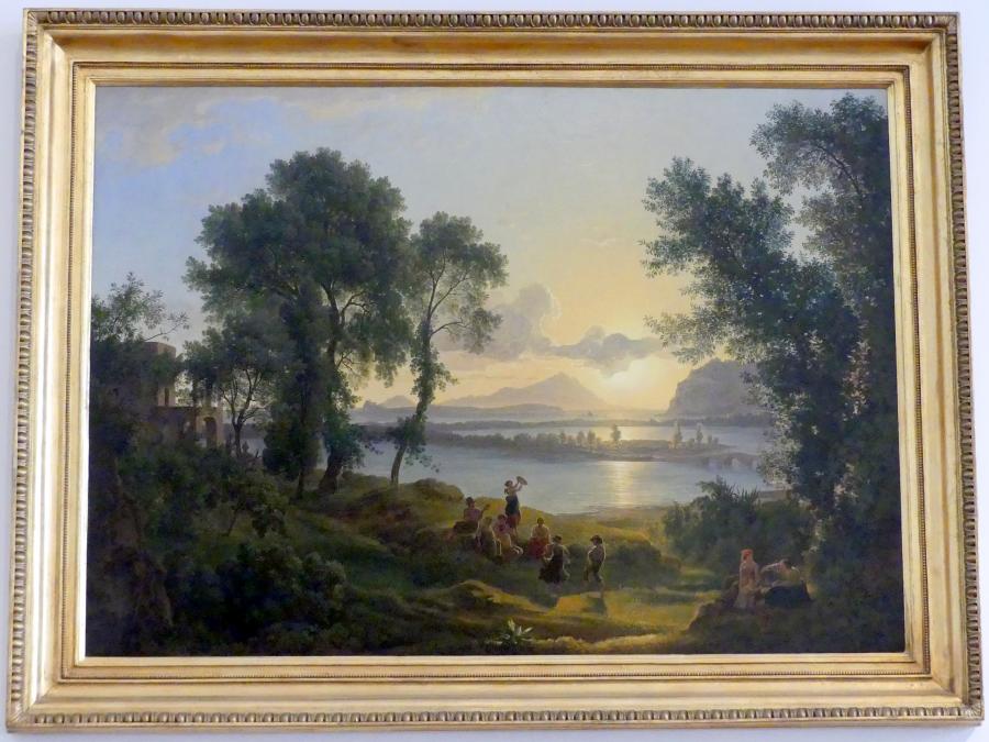 Josef Rebell (1813–1828), Sonnenuntergang über den Campi Flegrei gegen die Inseln Procida und Ischia, Wien, Museum Oberes Belvedere, Saal 12, 1819