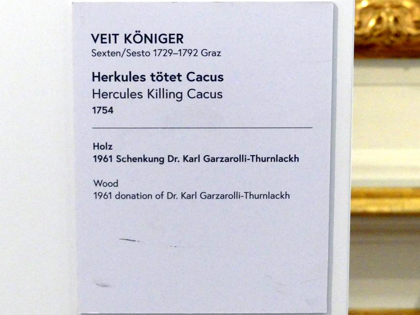 Veit Königer (1754), Herkules tötet Cacus, Wien, Museum Oberes Belvedere, Saal 15, 1754, Bild 3/3