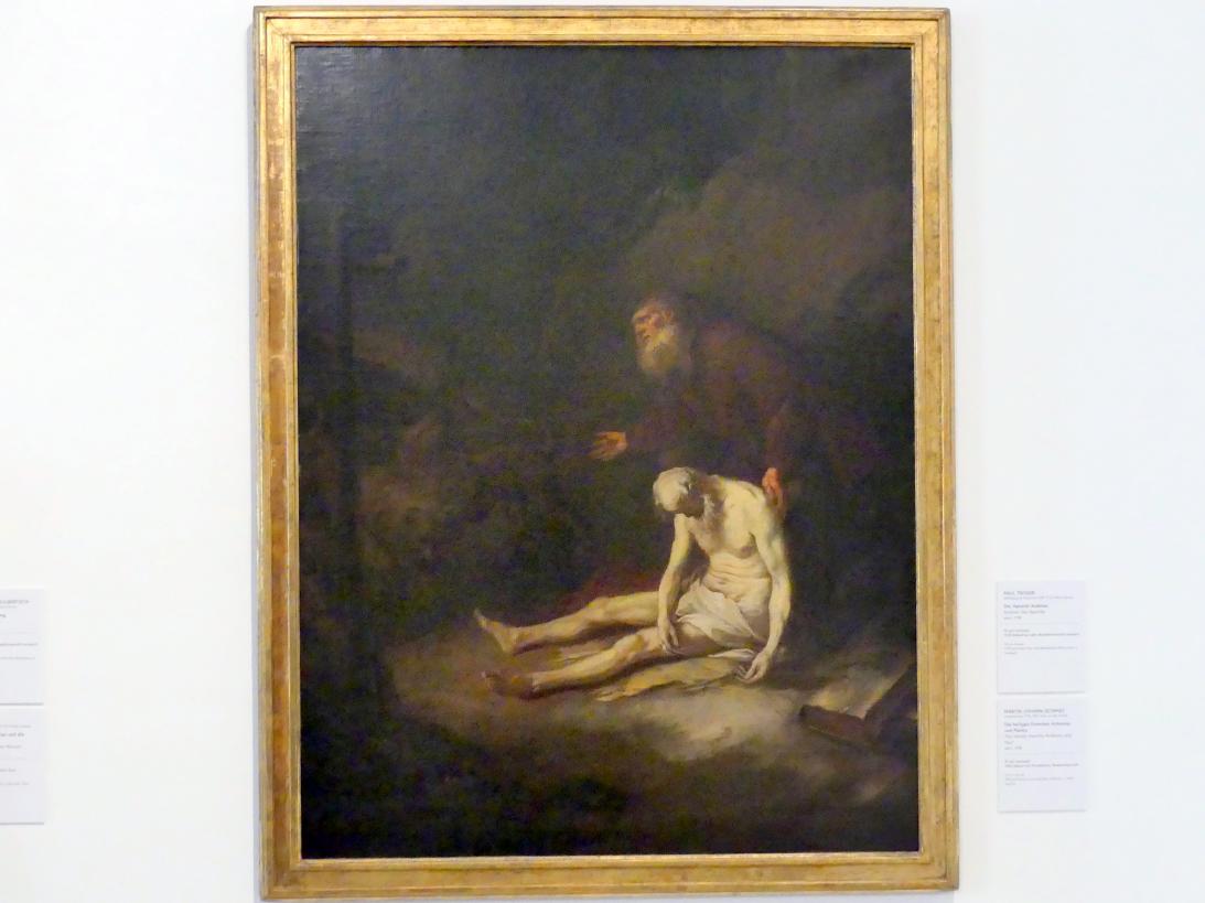 Martin Johann Schmidt (Kremser Schmidt) (1756&ndash;1790), Die heiligen Eremiten Antonius und Paulus, Wien, Museum Oberes Belvedere, Saal 16, um 1765