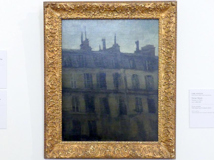 Carl Schuch (1876–1890), Pariser Häuser, Wien, Museum Oberes Belvedere, Saal 18, um 1885–1890