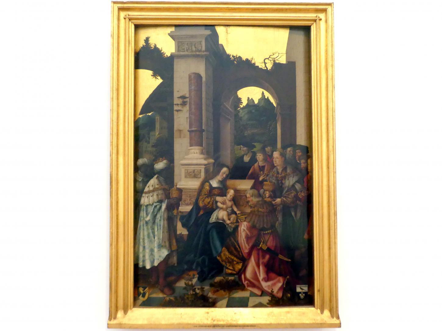 Leonhard Beck (1505–1520), Anbetung der Heiligen Drei Könige, Augsburg, ehem. Dominikanerkloster St. Magdalena, Klosterkirche, jetzt Augsburg, Staatsgalerie in der ehem. Katharinenkirche, Saal 2, um 1520