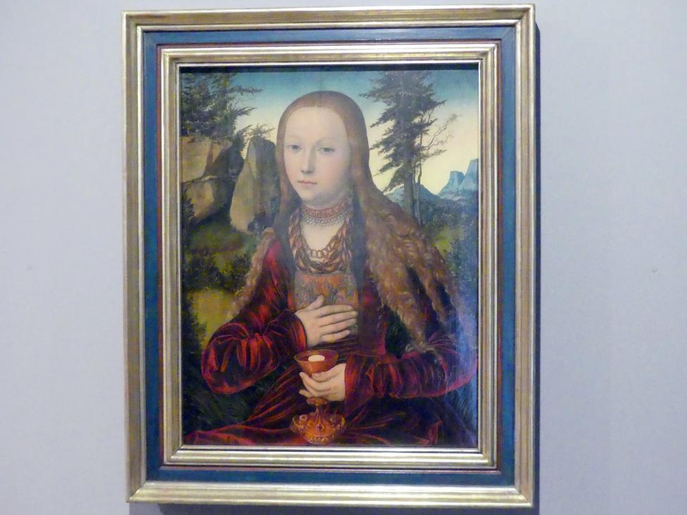 Lucas Cranach der Ältere (1502&ndash;1550), Die Heilige Barbara, Schwäbisch Hall, Johanniterkirche, Alte Meister in der Sammlung Würth, um 1530
