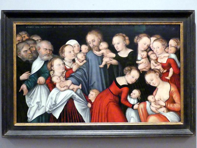 Lucas Cranach der Ältere (1502&ndash;1550), Christus segnet die Kinder, Schwäbisch Hall, Johanniterkirche, Alte Meister in der Sammlung Würth, 1546