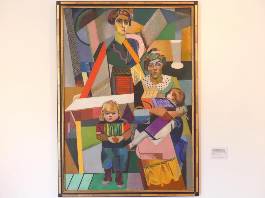 Auguste Herbin (1907&ndash;1936), Frauen und Kinder (Die Familie), Schwäbisch Hall, Kunsthalle Würth, Ausstellung "Das Musée d'Art moderne de la Ville de Paris zu Gast in der Kunsthalle Würth" vom 15.04.-15.09.2019, 1914